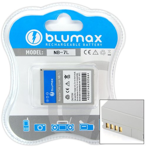 Blumax Li-Ion Ersatzakku f&uuml;r Canon NB-7L (7,4 V, 1000 mAh) Preisvergleich