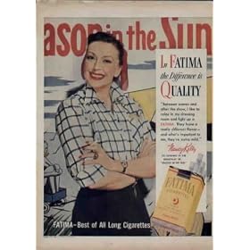 NANCY KELLY, Co-Starring in the Broadway Hit, "Season in the Sun." ..... 1951 Fatima Cigarettes Ad, A3793.