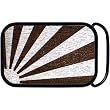 Real Wood Silver Rising Sun Belt Buckle