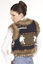 LAVAND - Strickjacke Bolero Nordic fur PAOLA - Damen