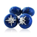 Trianon White-gold Estate 18K Lapis Diamond Cufflinks