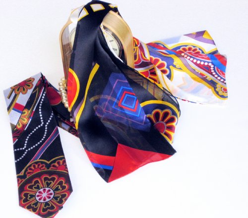 Tie & Scarf Set - Fireworks