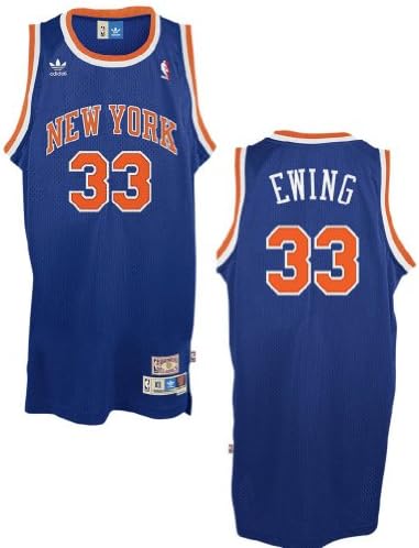 Patrick Ewing New York Knicks NBA Embroidered Replica Throwback Basketball Jersey By Adidas (XL=48)