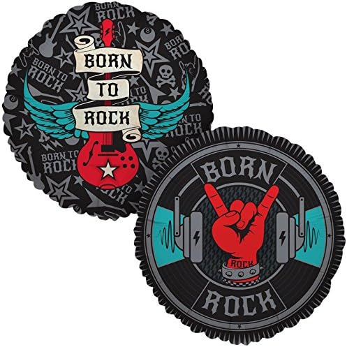 Rock Star Party Born to Rock Foil Balloon