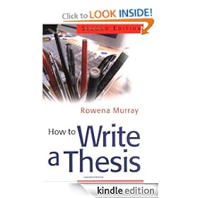 How to Write a Thesis