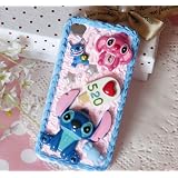 iPhone 4/4s　ケース　カバー case  ◆ハンドメイド・デコ◆ スイーツデコ  スティッチ アイスクリームケーキ　デコ電　 0190　アイフォン