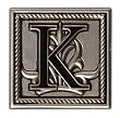 Monogram Luggage Tag K Monogram Luggage Tag K