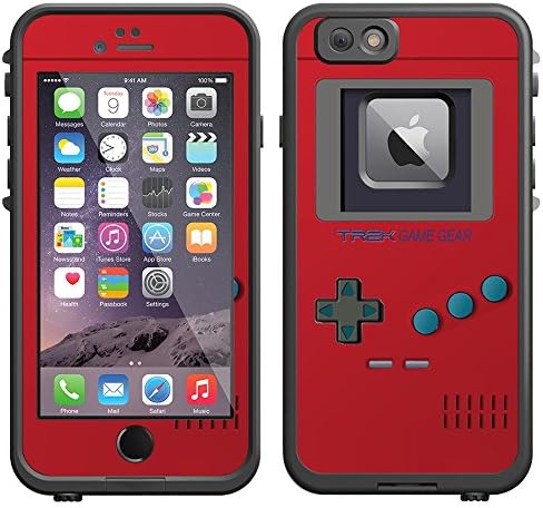 Skin Decal for LifeProof Apple iPhone 6 Case - Old School Retro TREK™ Game Gear Red
