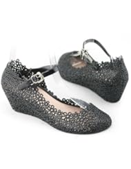 Shoes: 2014 New Womens Jelly Rubber Mary Jane Casual High Heels Wedge Shoes