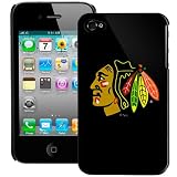 Chicago Blackhawks iPhone 4 and 4S Case: Black Shell