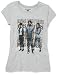 Disney Jonas Brothers Girls 7-16 Short Sleeve Tee, Grey Heather, M (10)