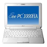 ASUS Eee PC 1000HA 10-Inch Netbook (1.6 GHz Intel Atom N270 Processor, 1 GB RAM, 160 GB Hard Drive, 10 GB Eee Storage, Chiclet Keyboard, XP Home, 7 Hour of Battery Life) Pearl White