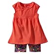 Infant Toddler Girls' Circo® 2pc Tunic Short Set - Hawaiian Coral