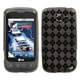 Candy Protector Crystal Soft Gel Skin Cover Cell Phone Case for LG Optimus S LS670 Sprint - Smoke