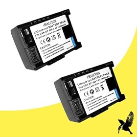 Two Halcyon 1500 mAH Lithium Ion Replacement Battery for Canon VIXIA HF-11 AVCHD 3.3 MP HD Digital Camcorders and Canon BP-808