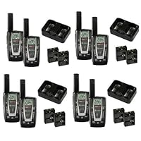 NEW! 4 PAIR COBRA CXR725 27 Mile 22 Channel FRS/GMRS Walkie Talkie 2-Way Radios
