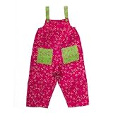 Girls Reversible Sturdy Twill Overall Jumpsuit 100% Cotton By Back From Bali
