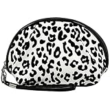 White & Black Leopard Cosmetic Makeup Case