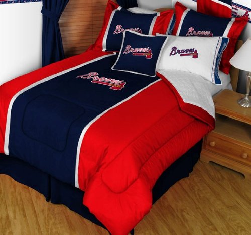 Mlb Atlanta Braves Mvp Micro Suede Bedding - Complete Set Picture