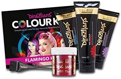 La Riche Directions Colour Kit Inc Shampoo, Hair Dye &amp; Conditioner 100ml-Flamingo Pink by La Richie