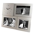 Metal Photo Gallery w/Clock
