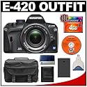 Olympus Evolt E-420 Digital SLR Camera with 14-42mm f/3.5-5.6 Lens + 4GB CF Card + BLS-1 Battery + Cameta Bonus Accessory Kit