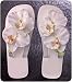 New! Gorgeous Wedding Orchids Flip Flops