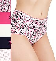 5 Pack Cotton Rich Assorted Midi Knickers