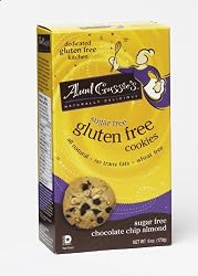 Aunt Gussie's Gluten Free, Sugar Free Chocolate Chip Almond Cookies, 6-Ounce Boxes (Pack of 4)