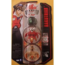 Bakugan Gundalian Invaders Bakutriad (Pyrus Phosphos, Sub Terra Strikeflier, Ventus Mystery Ball)