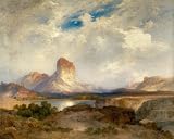 Oil Painting 'Thomas Moran,Castle Rock,Green River,Wyoming,1915' Printing On Perfect Effect Canvas , 8x10 Inch / 20x25 Cm ,the Best Study Gallery Art And Home Artwork And Gifts Is This Imitations Art DecorativeCanvas Prints
