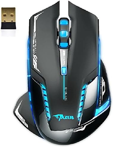 Lowpricenice Sensitive Reaction E-3lue 6D Mazer II 2500 DPI Blue LED 2.4GHz Wireless Gaming Mouse