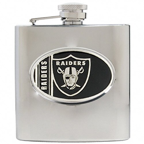 Oakland Raiders 6 oz. Stainless Steel Flask