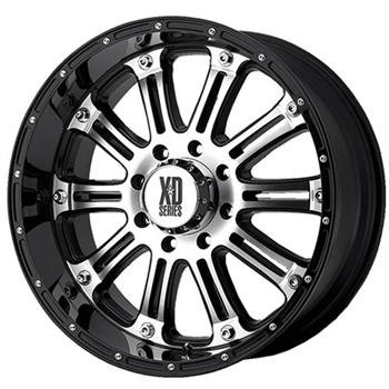 XD Series Hoss XD795 Gloss Black Machined Wheel (18x9
