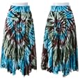 ROMEO & JUILET COUTURE Banded Waist Sunburst Tie Dye Skirt