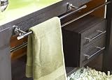 Atlas Homewares AP05-BL/CH 20-Inch Black Zanzibar Appliance Pull, Polished Chrome