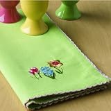 Spring Bulbs Emboidered Napkin - Sprout
