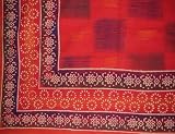 Multi Block Batik Tapestry-Spread-Many Uses-Red