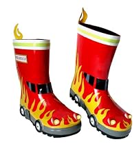 Kidorable Childrens Wellies FIREMAN Wellington Boots Sizes 4 to 12