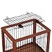 Richell Wood Mobile Pet Pen 940, Autumn Matte Finish