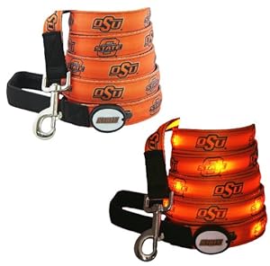 NCAA Oklahoma State Cowboys LED Light Up Dog Leash, 6-Feet