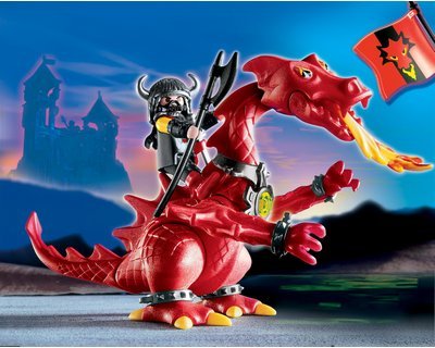 Childrens Toyshop  Toys : Knights 3327: Red Dragon - Playmobil