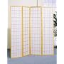 4 panel natural room divider shoji screen