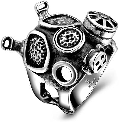 EREBUS Men Fashion Ring 316L Stainless Steel Vintage Steam Punk