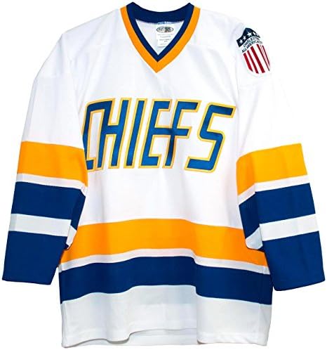 Charlestown Chiefs Slap Shot Home White Jerseys (XL)