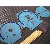 96 97 98 99 00 Honda Civic EX LX SI Manual Transmission MT Gauges Cluster Face Blue 