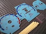 96 97 98 99 00 Honda Civic EX LX SI Manual Transmission Cluster Gauges Face Blue