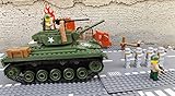 Modbrix 2457 - ★ US ARMY M24 Chaffee inkl. custom US MARINES Soldaten aus original Lego© Teilen ★ - 4