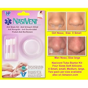 Snoring and Sleep Apnea Aid. Nasivent 100% Grade Medical Soft Silicone Nose Dilator. Increase Oxygen and Lowers High Blood Pressure.