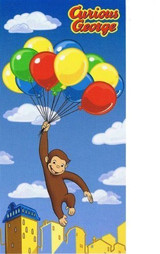 Curious George - Bath - Balloons Beach Towel